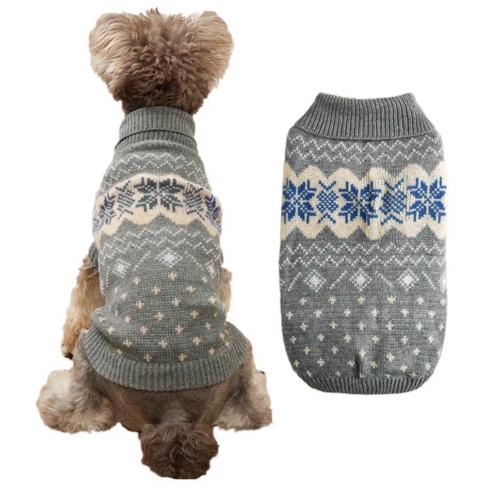 Christmas Dog Cat Sweater Knitted Winter Dog Clothing Puppy ChihuahuaYork Puppy Jacket Pet Cat Clothing Y241107