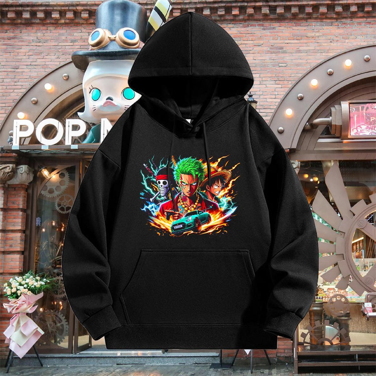 Stylist Men's Hooded Sweatshirt Breathable Hooded Collar Wholesale Men Hoodie Plus Size Custom Tops Pullover Hoodie Y2K Thick Plush