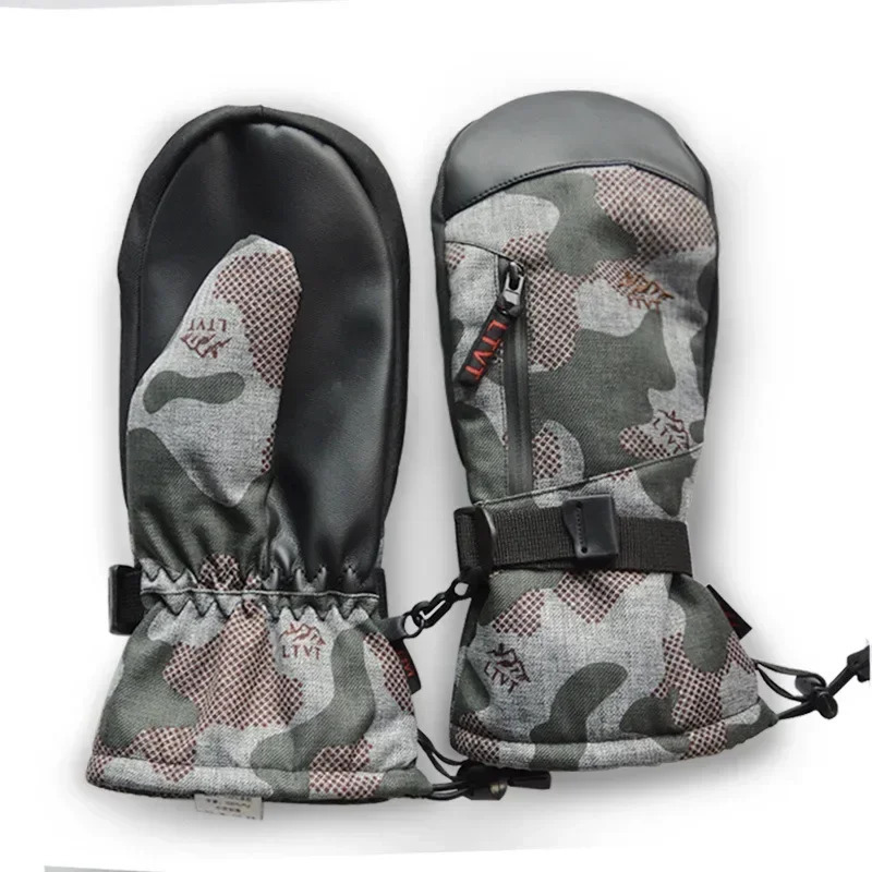 Outdoor sports womens cycling gloves winter warm skiing gloves mens waterproof skiing board womens gloves mountain mens gloves 241107