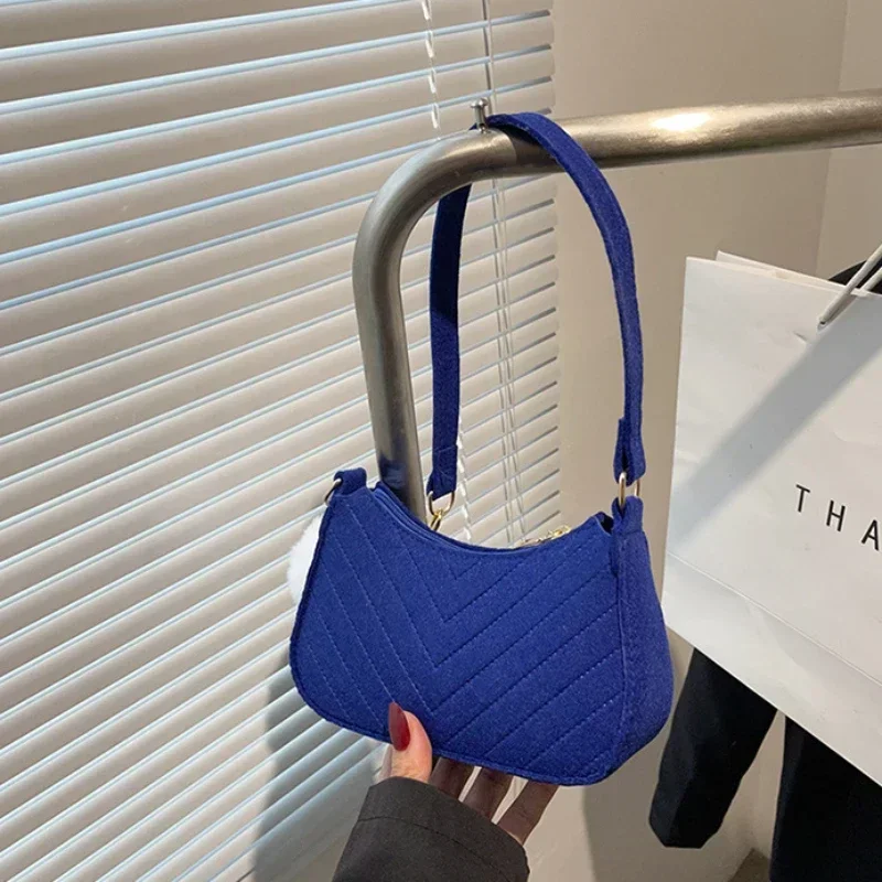 2023 New Fashion Women Handbag Solid Color Casual Mini Underarm Bag Female Chain Shoulder Pouch Hot Sale Ladies Leather Tote Bag