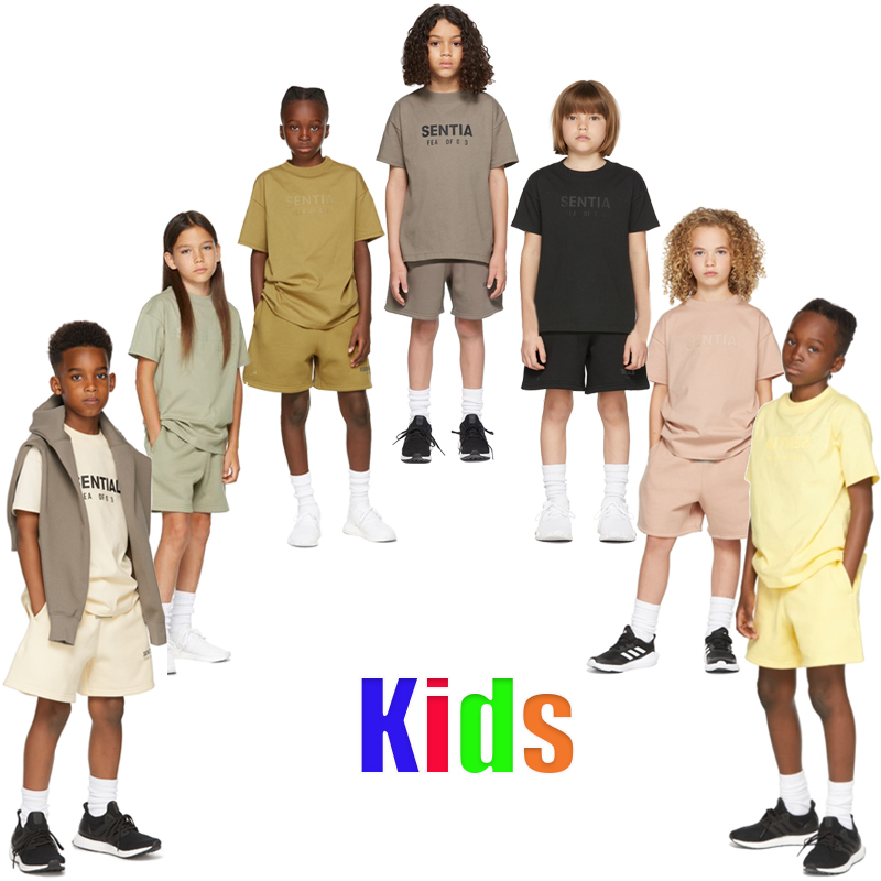 Designer Kids T Shirts Shorts Tracksuit Youth Streetwear Letter Print Tee Short Pants Boys and Girls Cotton Set For Kid Fashion Casual Uniform Size XXS-XL