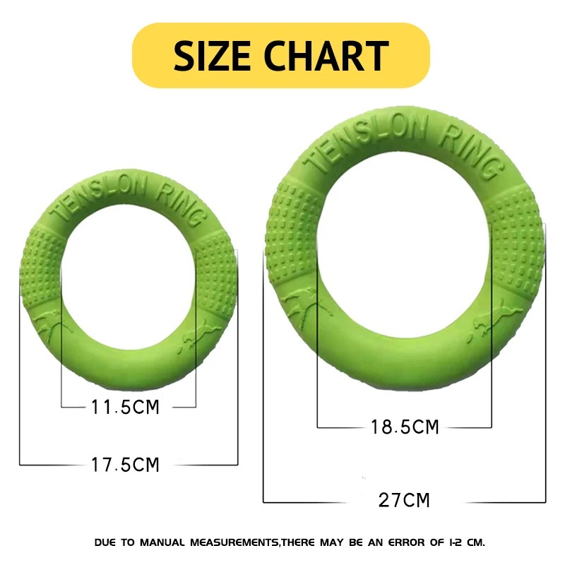 Pet Dog Toys Floating Water Flying Disk Training Interactive Toy Puller Resistant Aggressive Chewing for Small Medium