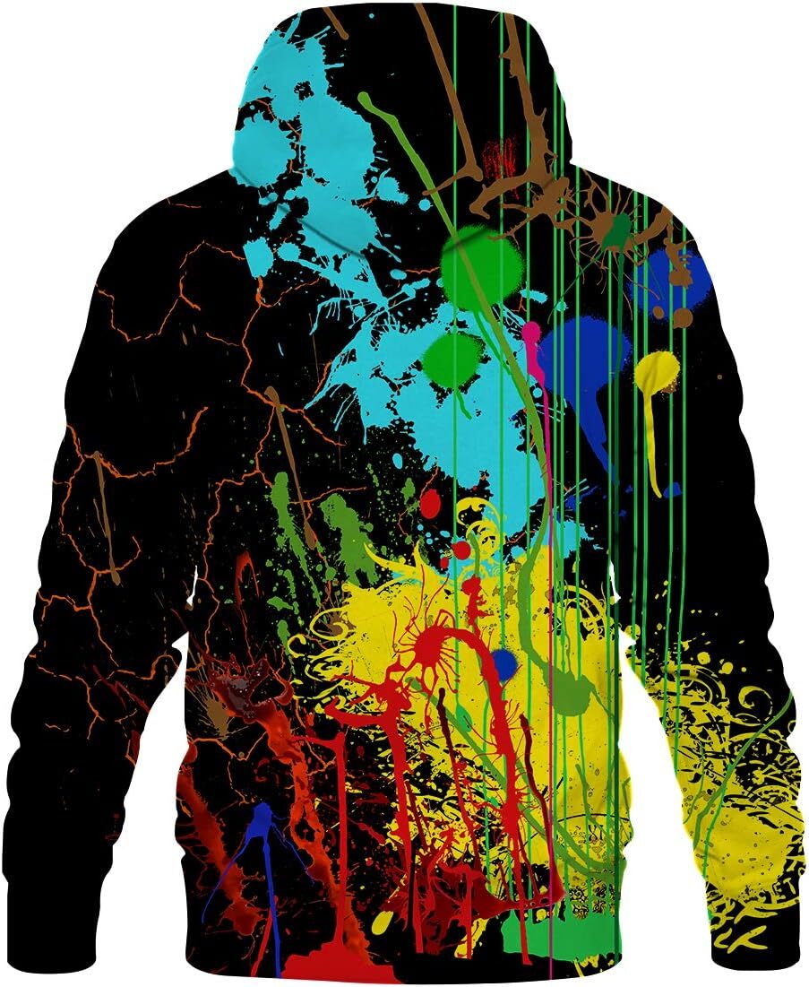 Hoodie for Mens Womens Graphic Hoodies for Men Women Unisex Novelty Sweatshirts Cool 3D Printed Pullover Hoody Hoodie with Pocket Graphic Trendy color