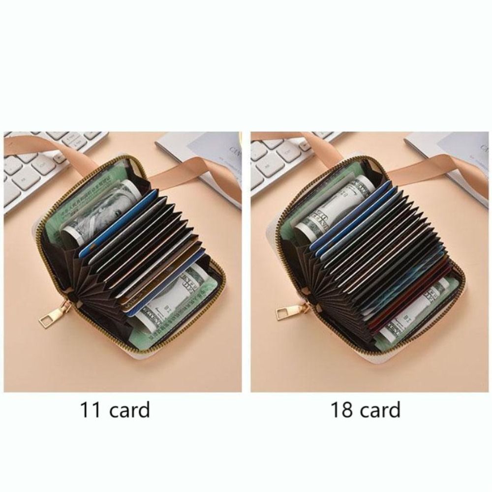 Leather Card Holder Fashion Anti Demagnetization Cartoon Card Bag Multi Slot Rabbit Small Wallet Girl