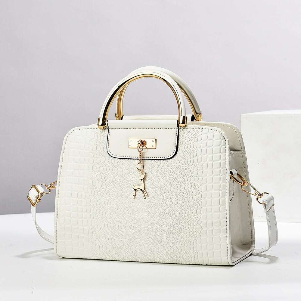 Taizhou shiny leather stone patterned ladybag small square PU women's solid color handbag crossbody shoulder bag