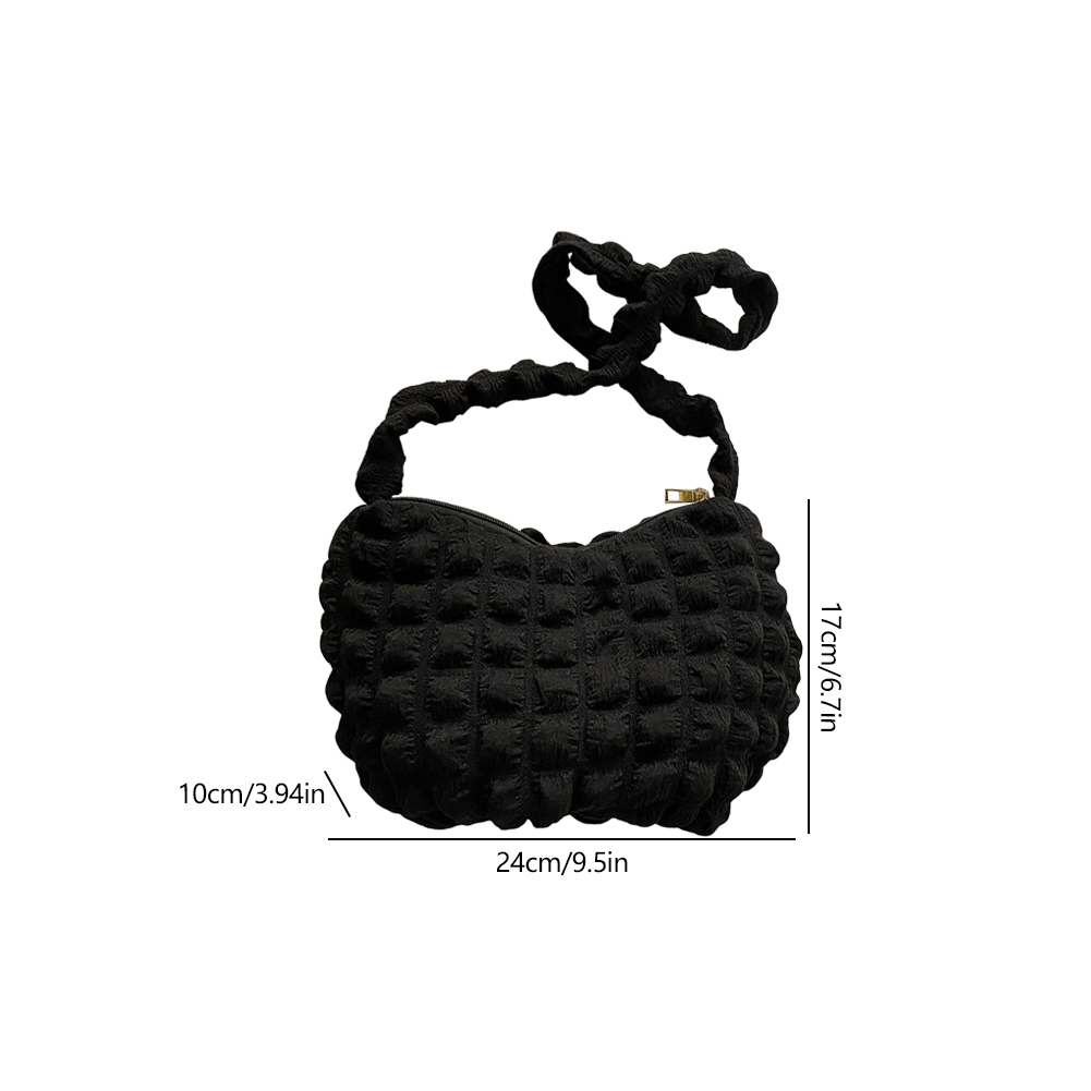 Ladies Handbags Fashion Women Crossbody Bags Bubbles Cloud Shoulder Tote Bag Casual Elegant Pleated Ruched Hobos Shopper Purse