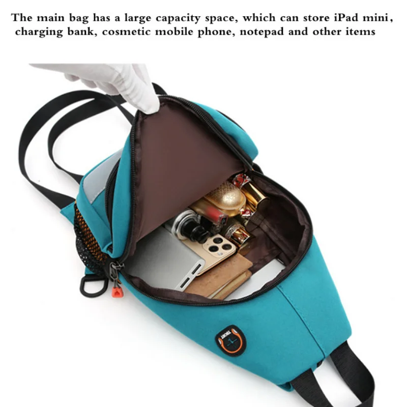 Oxford Small Shoulder Bag Simple Casual Student Chest Pack Traveling Outdoor Sports Mochila Men bag Fashion Women Mini Backpacks