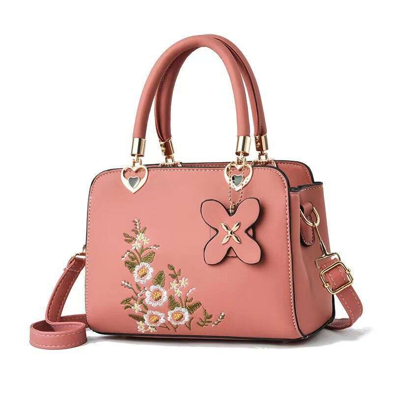 High quality and large capacity high-end temperament handbag, women's shoulder crossbody bag, new Chinese floral bags