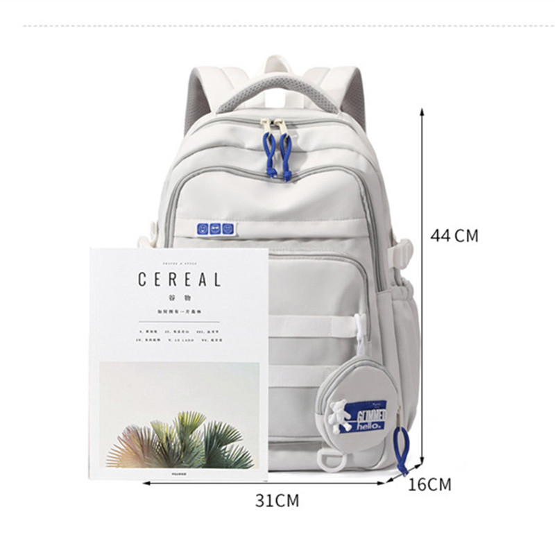 Fengdong middle school bags for girls high school simple backpack teenage girls lightweight backpack large capacity book bag