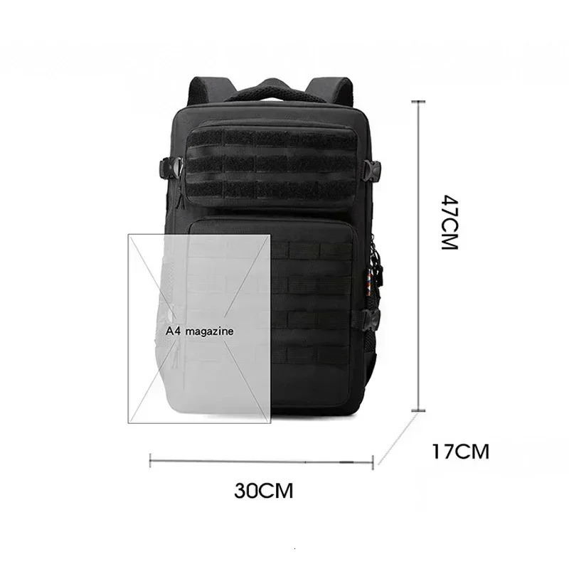 35L 1000D Nylon Waterproof Outdoor Rucksacks Tactical Sports Camping Hiking Hunting Molle Backpack 241106