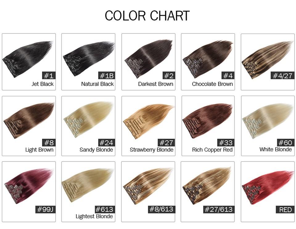 Extra Thick Double Weft Clip In Hair Extensions Remy Human Hair Extensions Natural Black Off Black 8pcs Full Head Weave 14 16 18 20 22 24 26 inch
