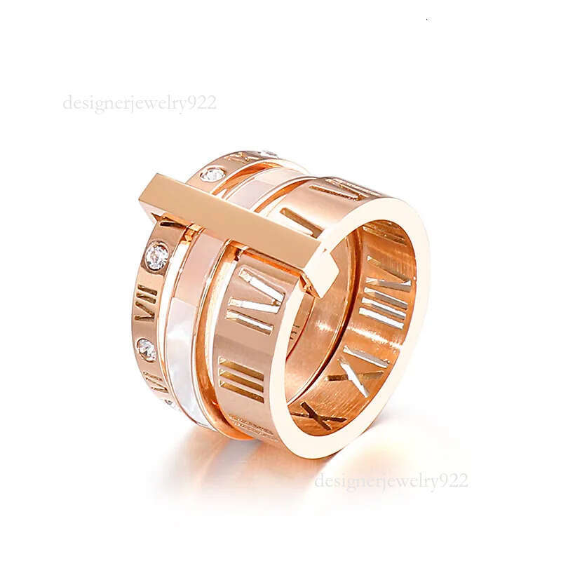 High Quality Designer for Woman Ring Zirconia Engagement Titanium Steel Love Wedding Rings Sier Gold Fashion jewelry Gifts