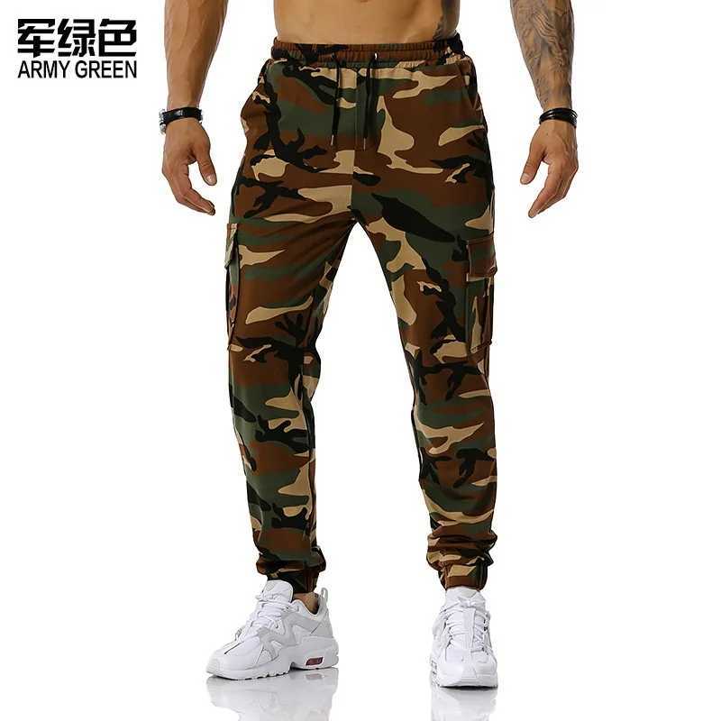 Mens Camo Casual Pants Drawstring Sports Jogging Pants Cargo Pants Sports Streetwear gmrksz kargosuz vergisiz rnler LX241107