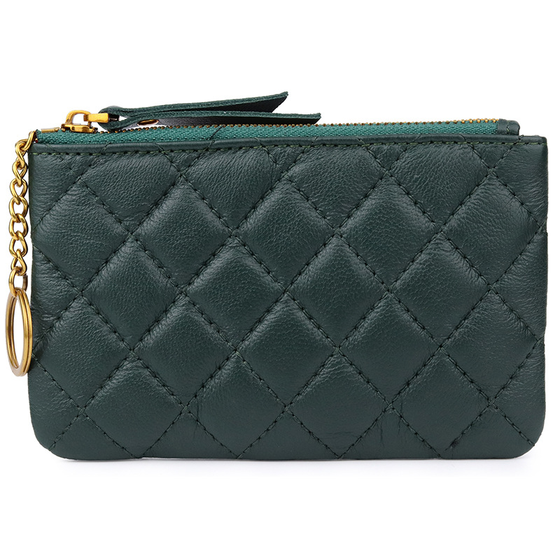 Classic Designer Mini Coin Purse Pouch Small Change Wallet Sheepskin Genuine Leather Girls Bags Fashion Brand Key Chain Coin Bag