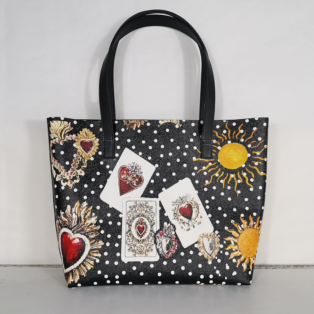 italy Elegant lady girl handbag blue and white porcelain pattern shoulder bag extra large tote bag luxury brand women bag beach