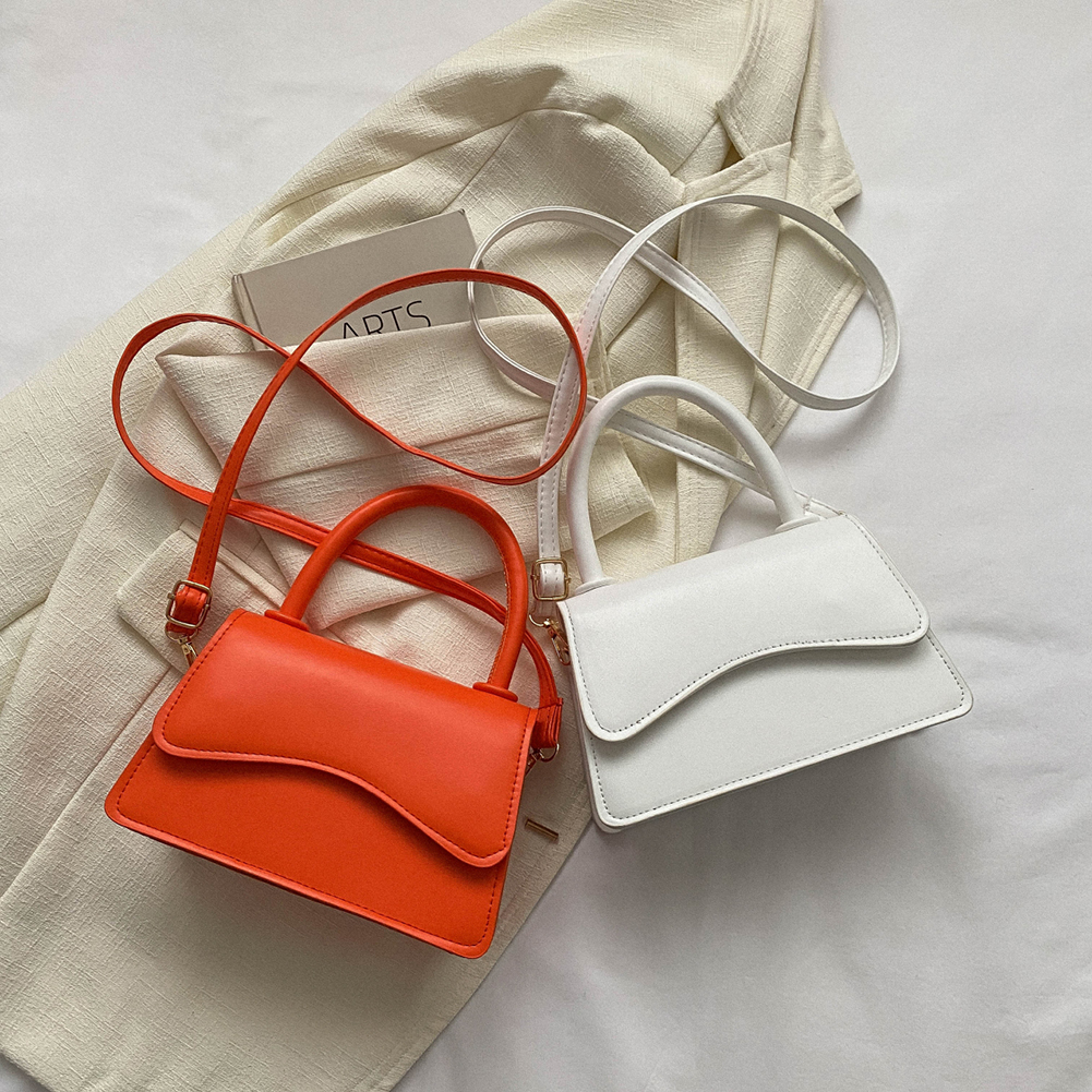 Fashion PU Leather Flap Shoulder Bag Ladies Trendy Solid Color Messenger Handbags Leisure Stylish Crossbody Bag For Women Clutch