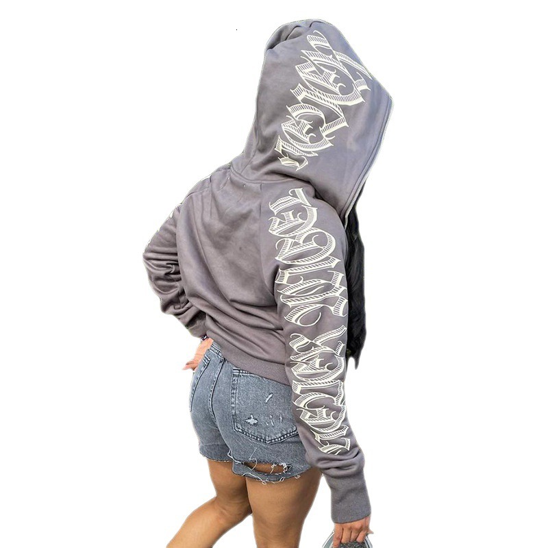 New Designer Fashion Women's Autumn New Solid Color Letter Printed Kepeng Hoodie Long Sleeve Sportswear Trendy T-shirt