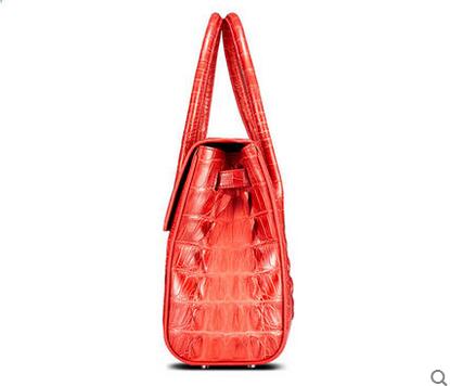 100% genuine crocodile skin leather women handbag, Alligator Skin Womens Tote Bag, Purple