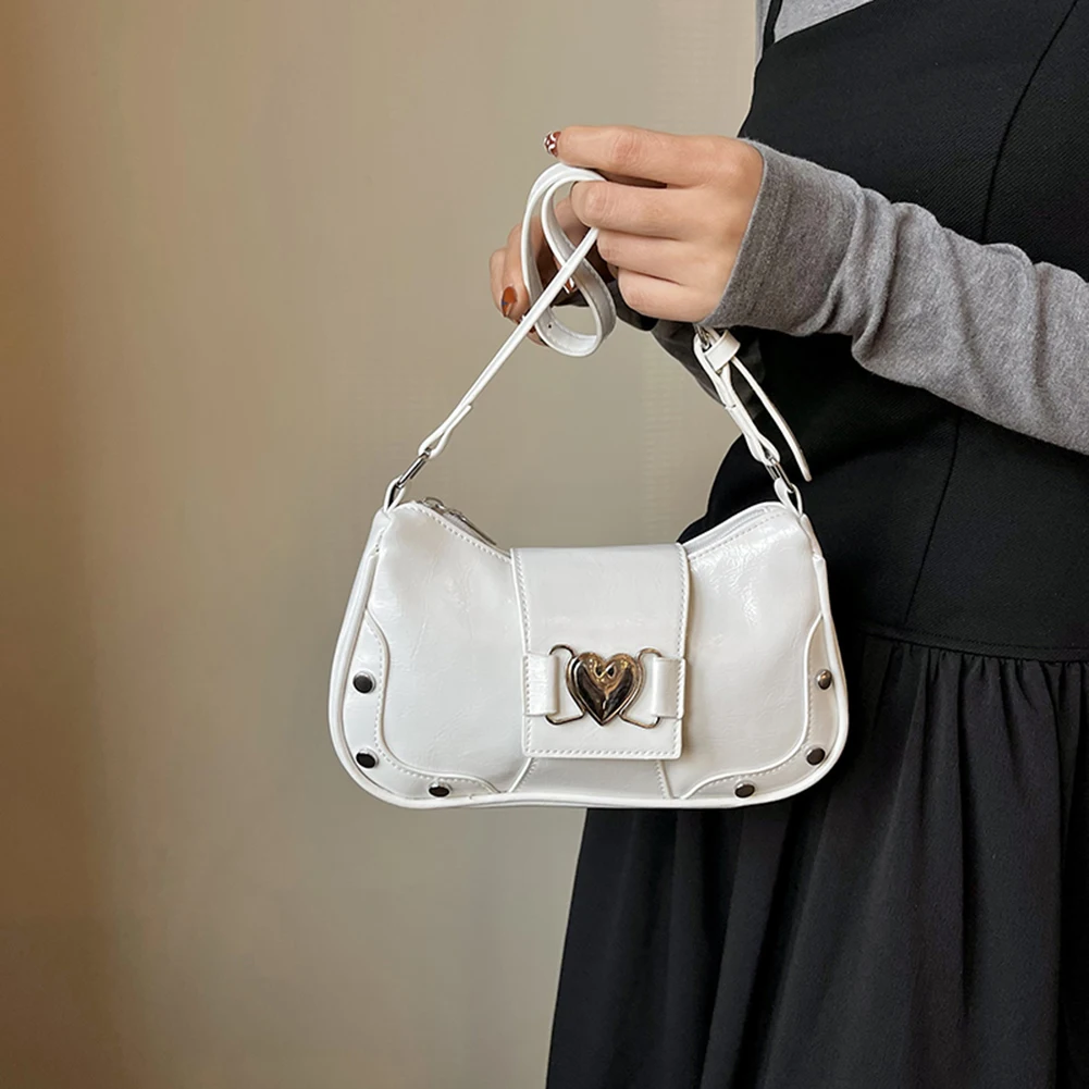 Fashion Women Shoulder Bag Y2K Armpit Bag Luxury Design Bag Pleated Underarm Bag Solid Color Messenger Bag Purse Hobos Handbags