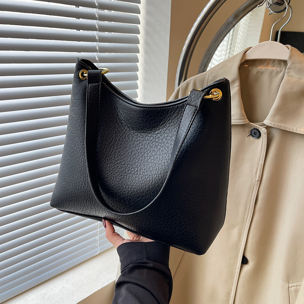 Women Chic Hobo Bag Large Capacity PU Leather Simple Shoulder Bags Solid Color Elegant Crossbody Bag for Outdoor Travel bolsos