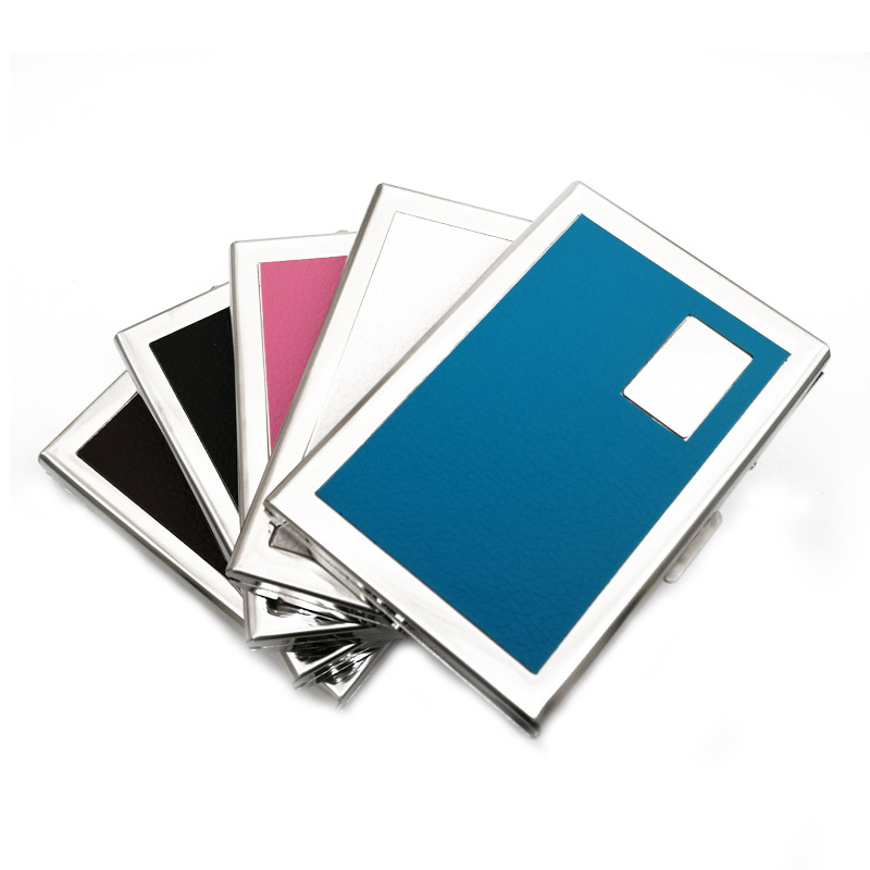 Fashion Aluminum Anti Magnetic Card Holder Women Men Metal Credit Card Business Card Holders Organizer Purse Wallet