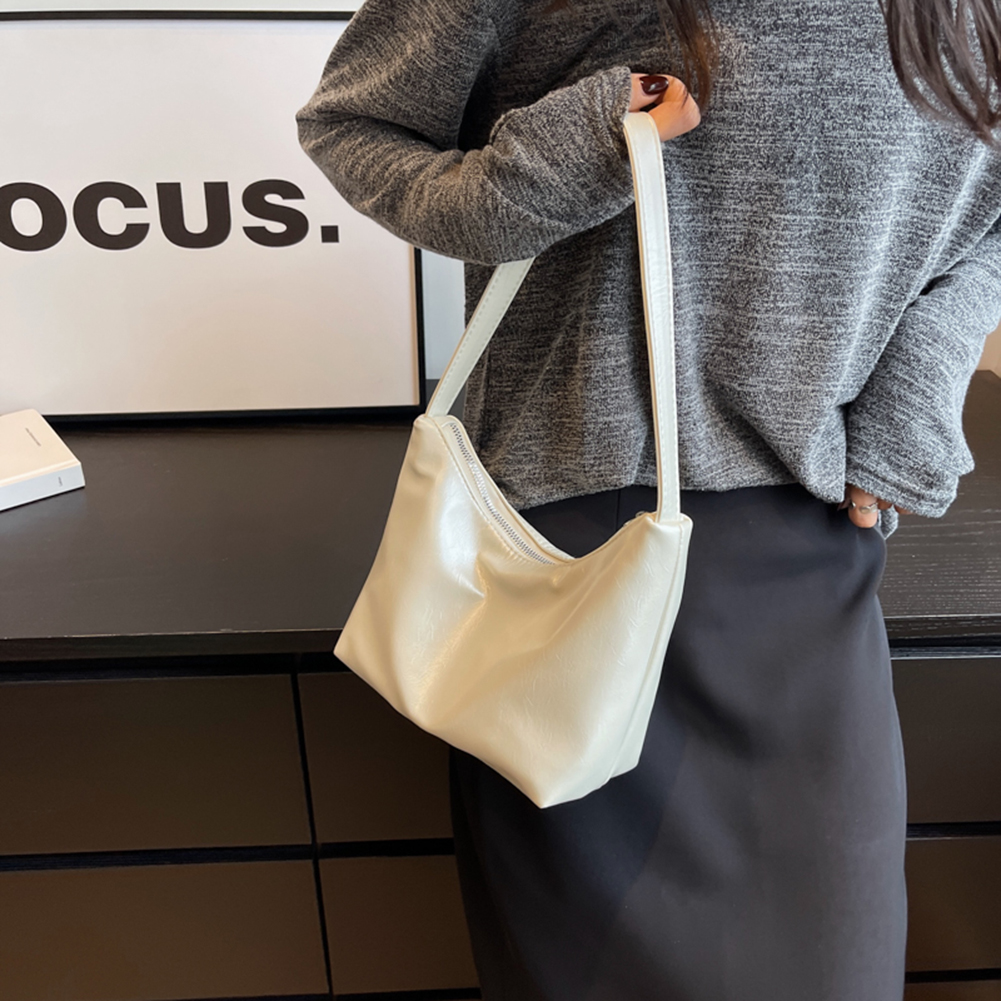 Soft PU Leather Shoulder Bag for Women Totes Shopper Mini Underarm Bolso Mujer Fashion Ins Large Bucket Handbag Purse 2023