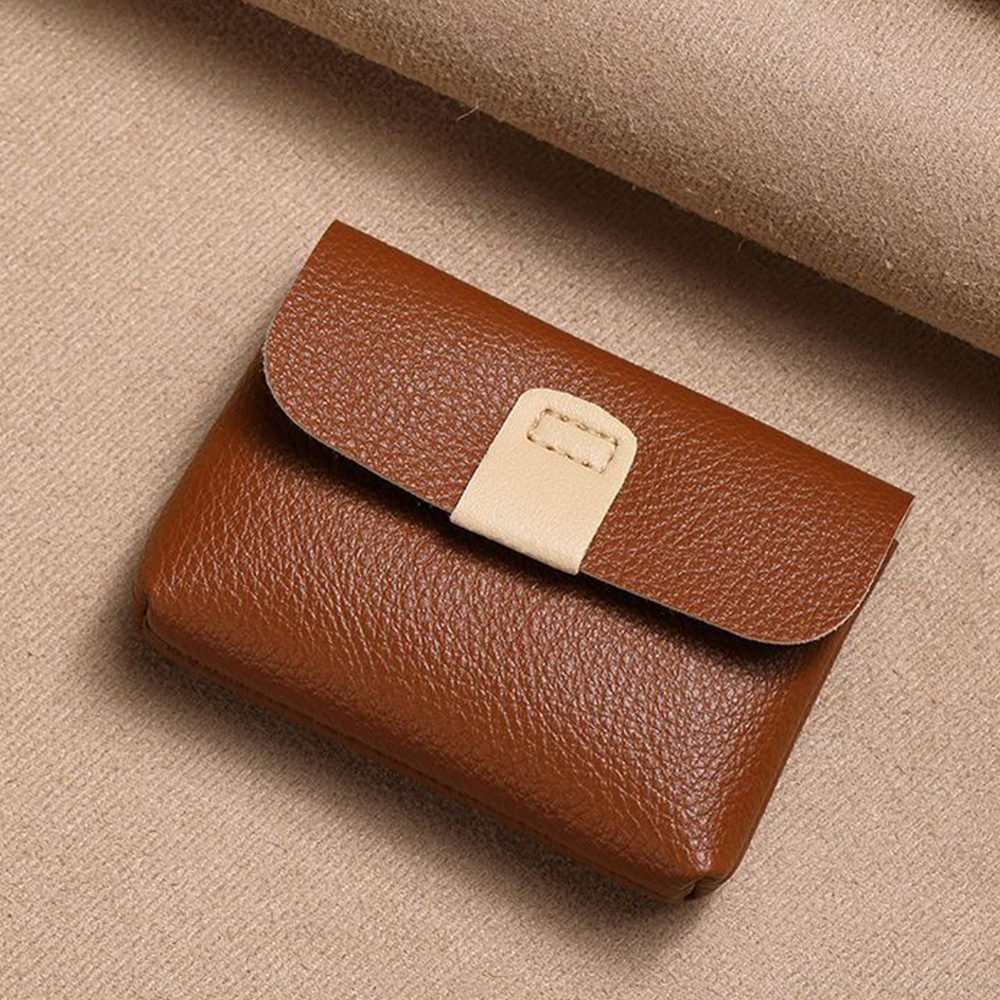 Zipper Purse Wallets Women PU Leather Coin Purse Men Casual Portable Money Bag Card Holders Simple Multi-function