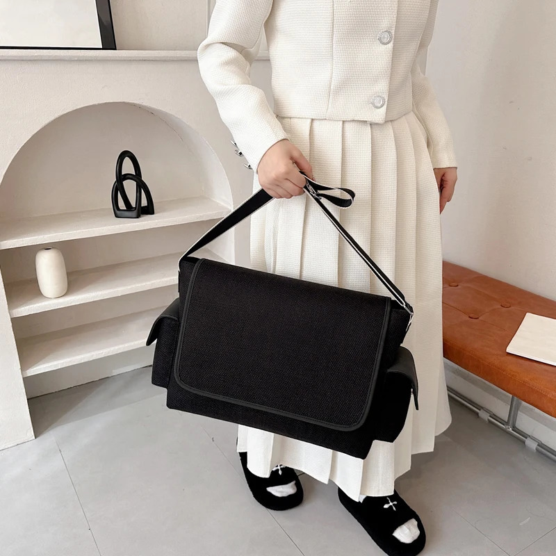 2025S New Free Shipping Designer Bag Womens Canvas Large Capacity Casual Shoulder Bag Messenger Handbag
