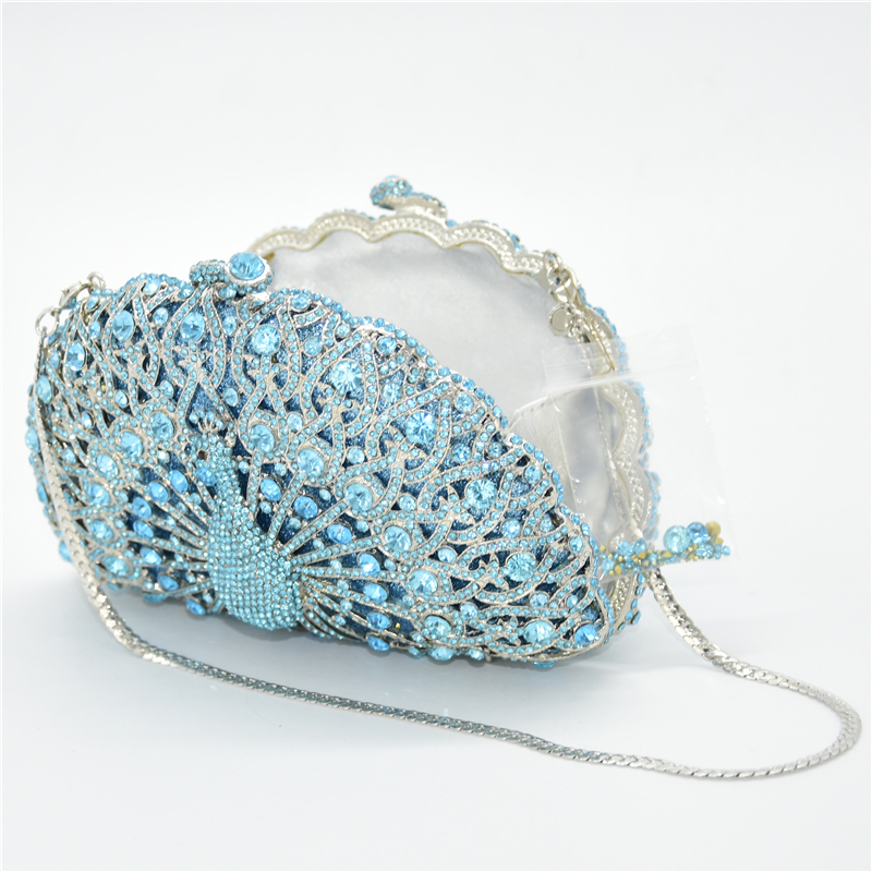 Luxury Colorful Crystal Diamond Evening Bag 2020 Newest Crystal Diamond Chain Evening Bag Luxury Handbags Women Bags Designer