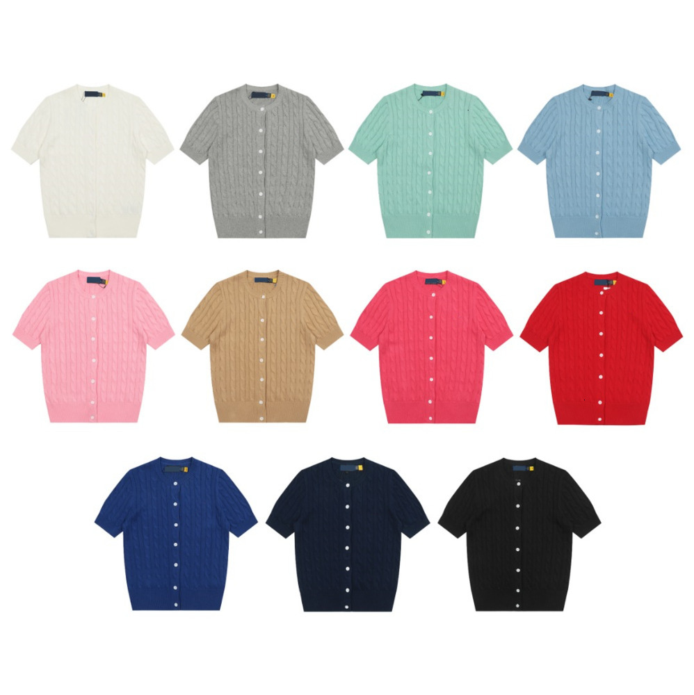 T-shirts en tricot en tricot en tricot mince t-shirt rond