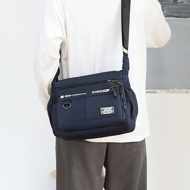 Mens Messenger Crossbody Shoulder Bags Men Small Sling Pack For Work Business Waterproof Oxford Packs Satchel Purse 241106
