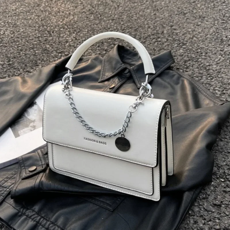 Women Luxury Brand Large Capacity Women PU Shoulder Messenger Bag 2023 Fashion Chain Small Square Bag Daily Elegant