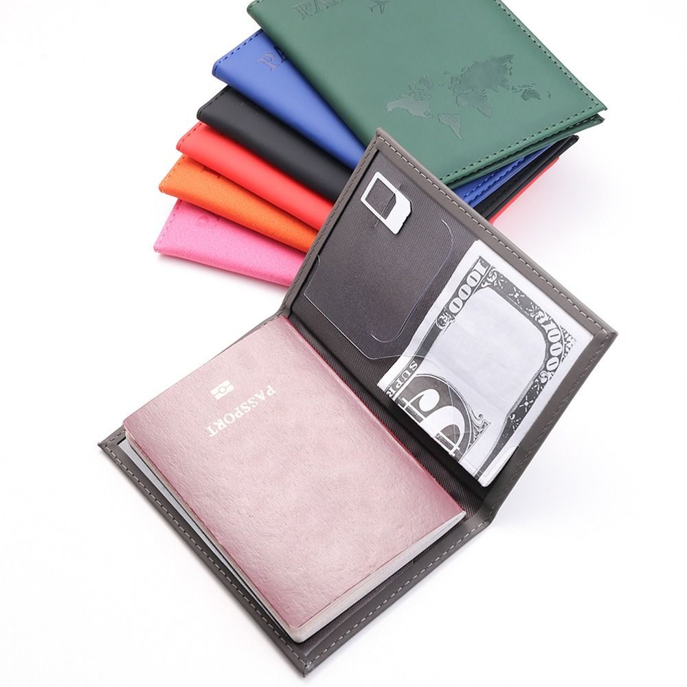 Air Plan Travel Accessories Passport Holder ID Cover Women Men Portable Bank Card Passport Business PU Wallet Case Holder