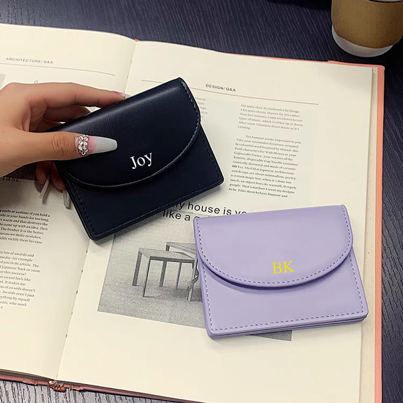 Korean version multicolors women's small wallet student solid color minimalist card holder multifunctional large capacity wallet