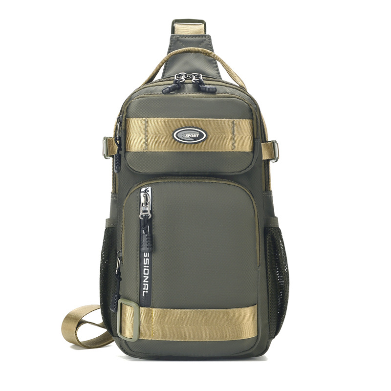 New Fashion Large Capacity Shoulder Bag Men Leisure Outdoor Travel Crossbody Bag Multi-functional Waterproof Chest Bag Hot Sale