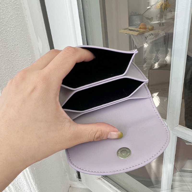 Korean version multicolors women's small wallet student solid color minimalist card holder multifunctional large capacity wallet