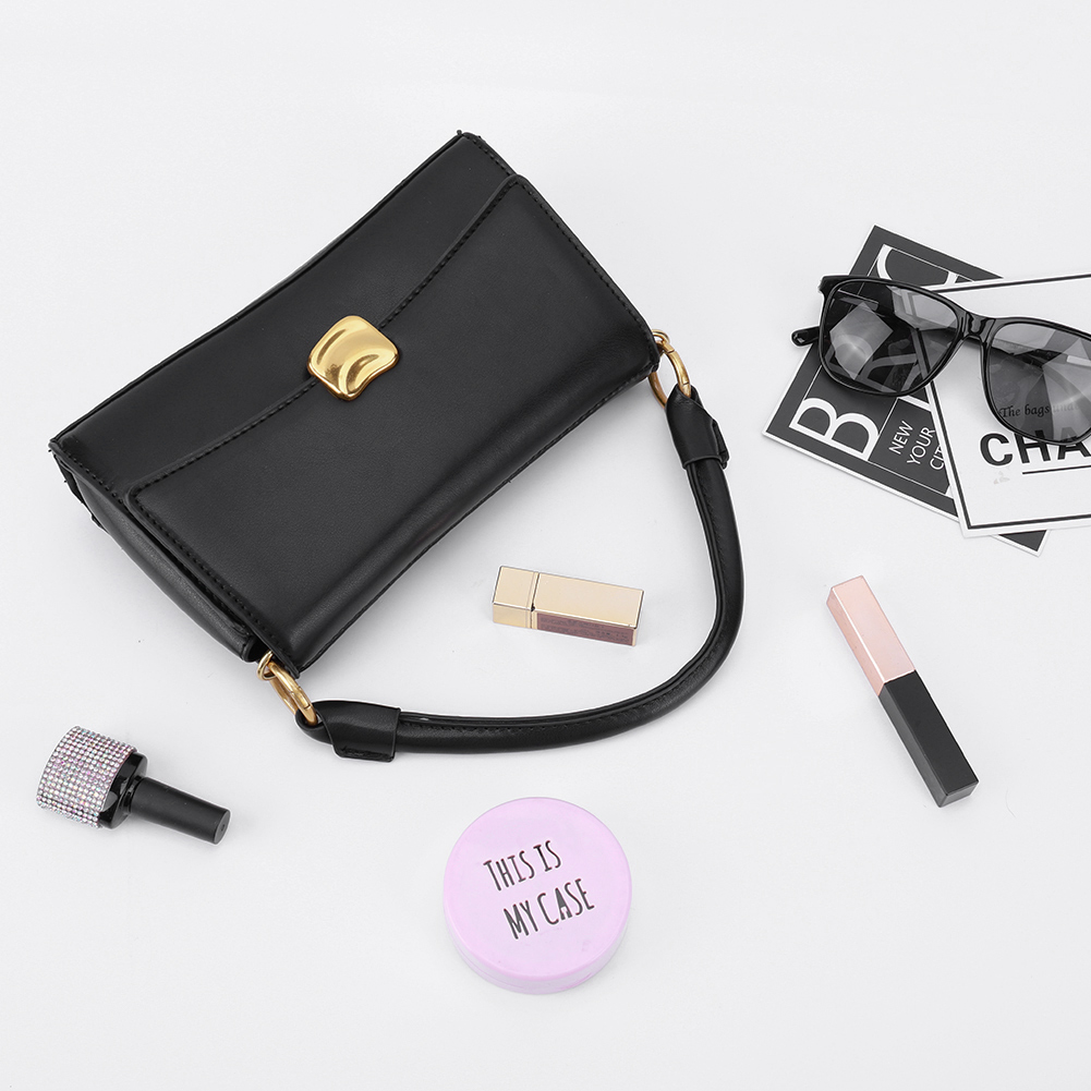Women Flap Satchel Bag Large Capacity PU Leather Fashion Shoulder Bag Detachable Strap Elegant Handbags for Work Travel Shopping