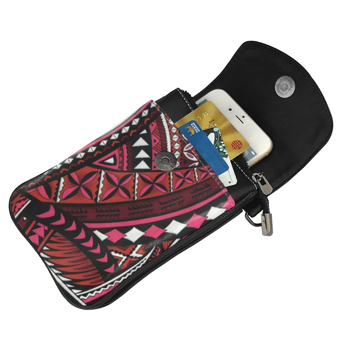 NOISYDESIGNS Fashion Polynesian Shoulder Crossbody Bag for Women Ladies Leather Card Cell Phone Coin Purses Female Messenger Bag