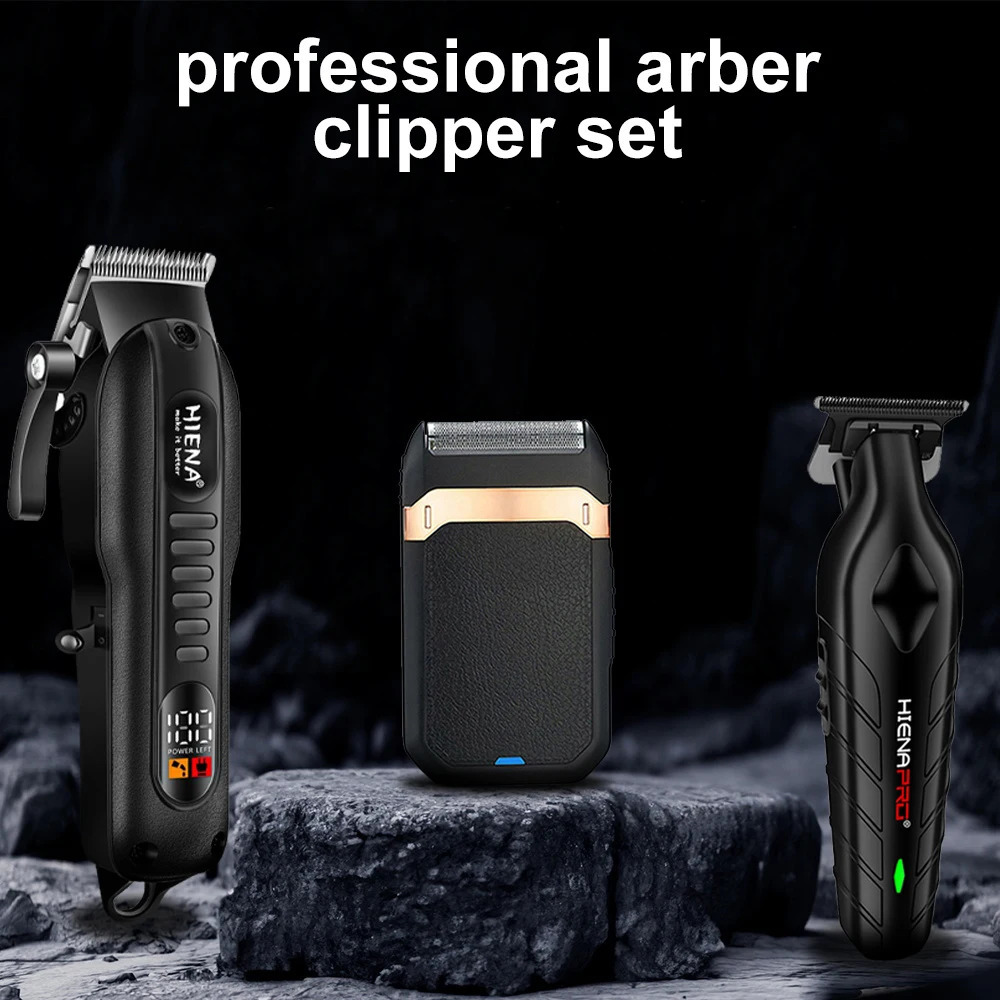Professional electric hair cutting tool set USB charging hair cutting machine T-cutter head zero gap hair clipper mens razor 241107