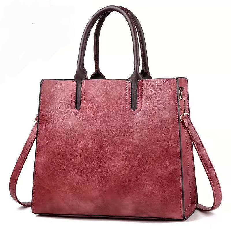 2024 New Fashion Women's Korean Edition Solid Color Shoulder Handbag Large Capacity Crossbody Bag Bags