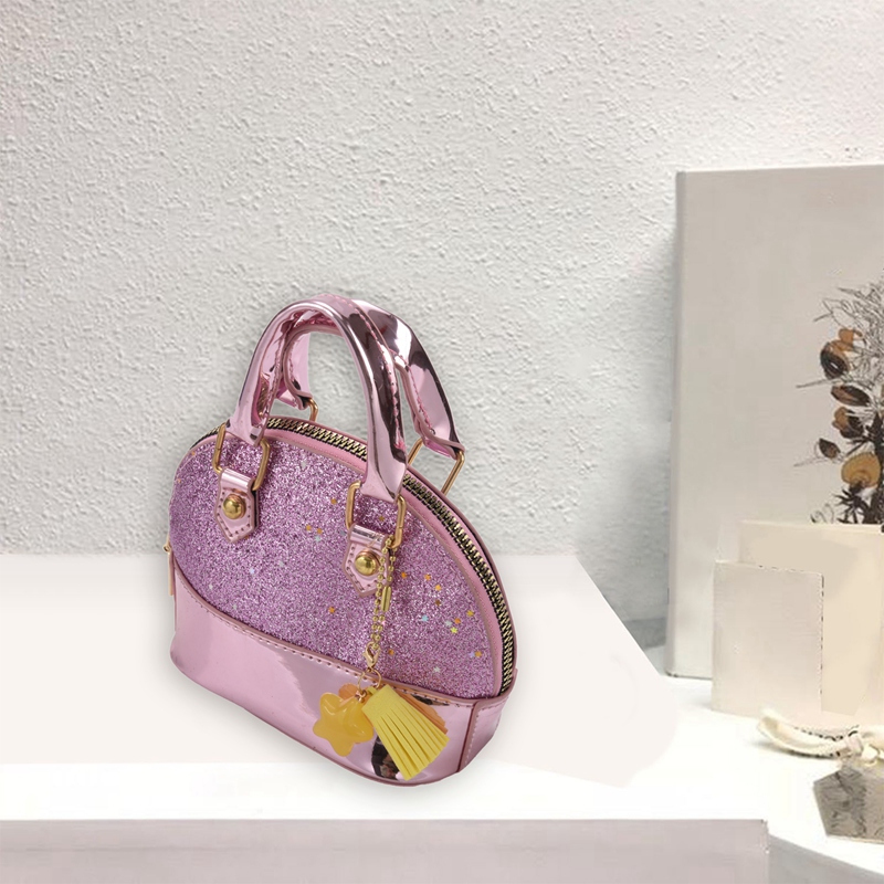new fashion hotsale casual Little Girls' Sequins Handbags Princess Crossbody Bag Mini Satchel Gifts For Girls Toddler Kids (Pink
