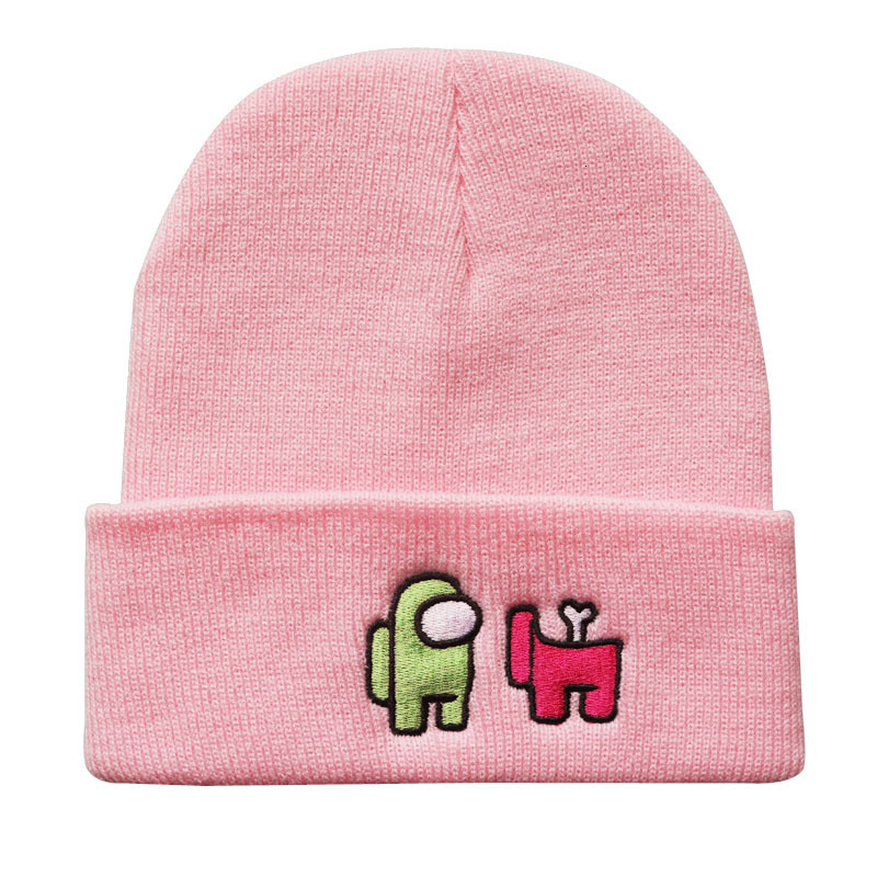 High quality design, Autumn and winter Cartoon for Male and Female Embroidered Knitted Warm Woolen Hoodie Cold Hat