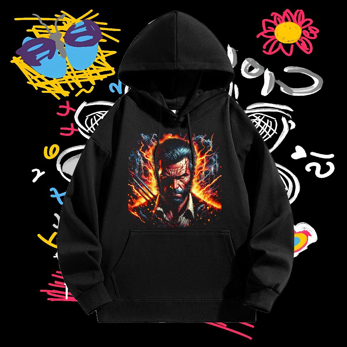 DIY Customized Unisex Sweatshirts Breathable Soft Wholesale Hoodie Pullover Oversized 3XL Clothes Street wear Hip Hop Thick Plush