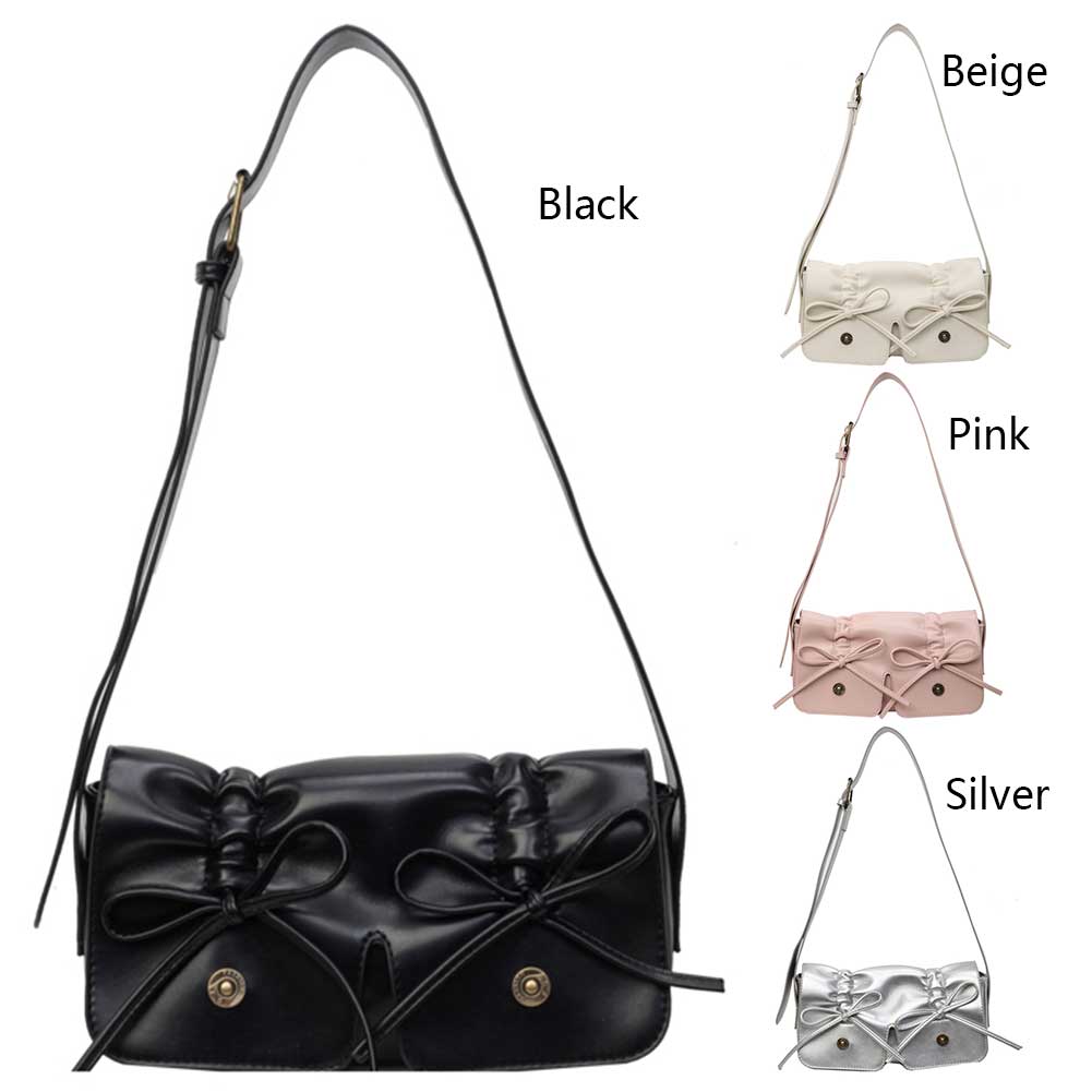 Women Luxury Shoulder Bag PU Leather Simple Satchel Bag Adjustable Strap Fashion Crossbody Bag Female Outdoor Bag