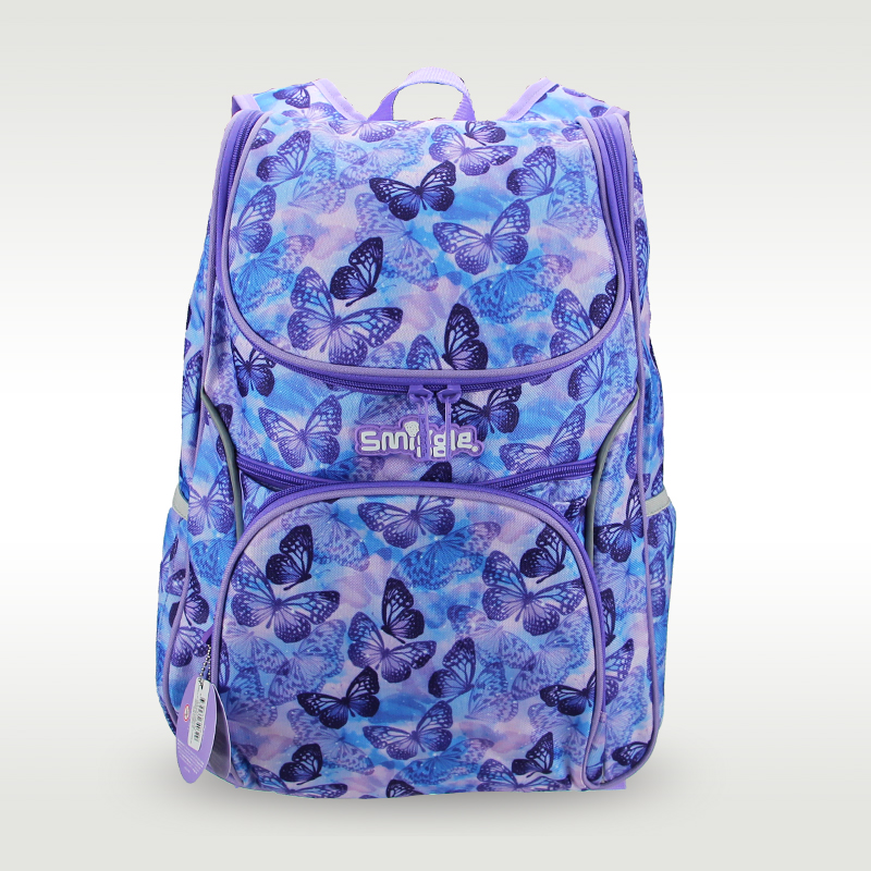 Australia Smiggle High Quality Original Children's Schoolbag Girls Backpack Butterfly Cute School Stationery 18 Inch Large Bags