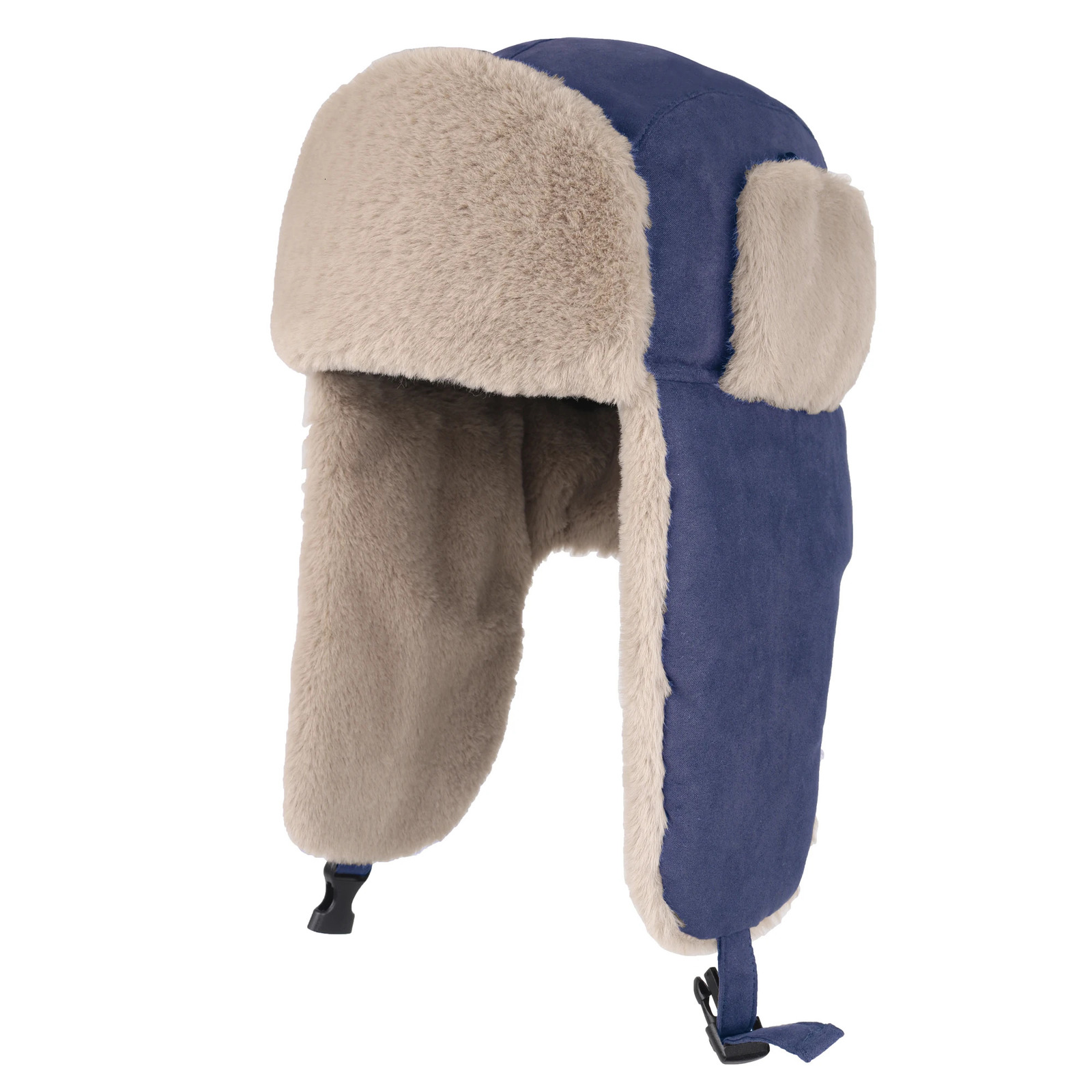 Connectyle Mens Cavalry Trap Hat Warm Winter Russian Hat Hunting Hat with Earrings Unisex Ushanka Hunting Ski Hat 241106
