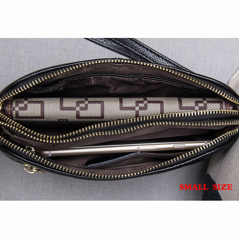 Genuine Leather High Quality Clutch bag Fashion Small Crossbody Bags For Women Luxury Handbag Ladies Shoulder Bag Clutch Purse