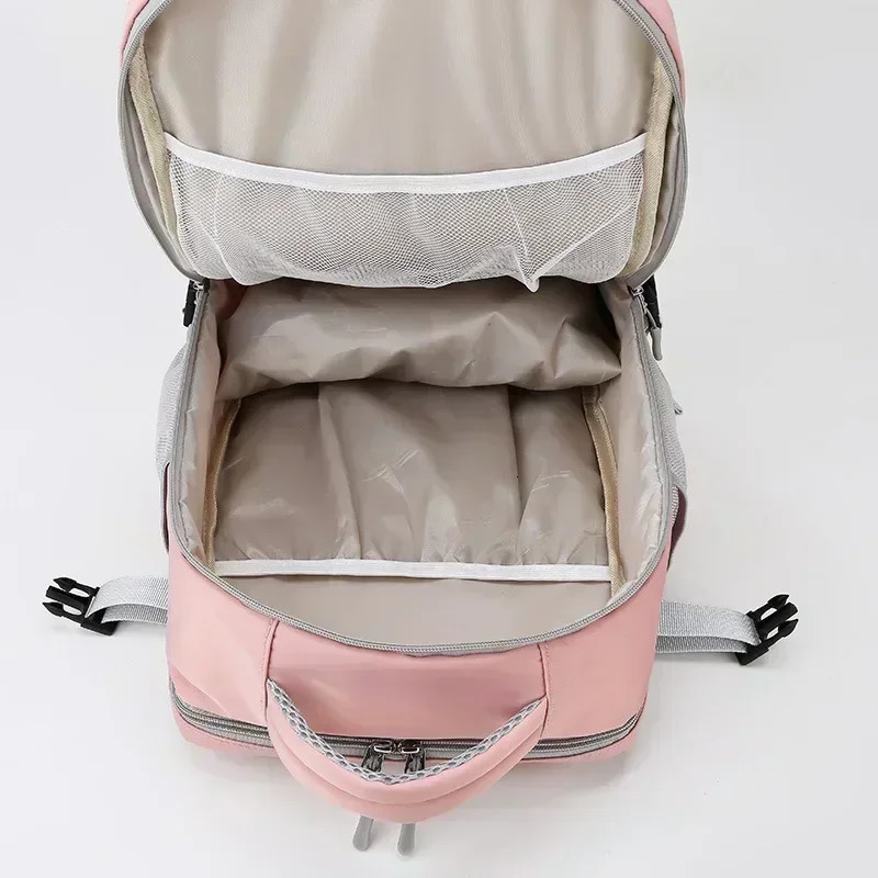 Large capacity travel backpack suitable for womens hiking mountaineering bags USB charging port waterproof sports and fitness bags 241106