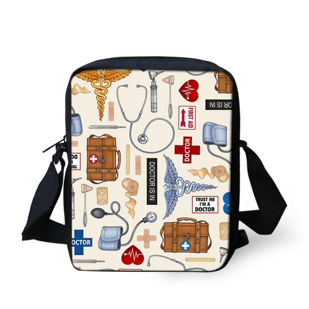 Nurse Child Shoulder School Square Messenger Bag Animal Kids Crossbody Schoolbag For Girls Book Bags Mochila Infantil