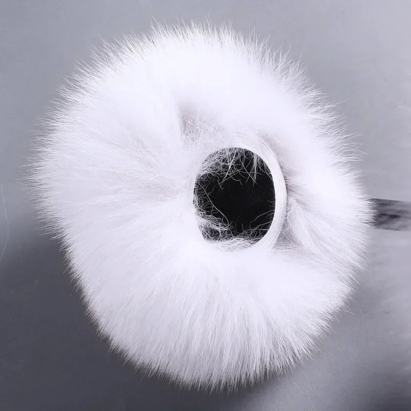 Real Fox Fur Soft Plush Earrings Warm Winter Accessories Warm Earrings Mens Fashion Earrings Retractable Earrings 241107